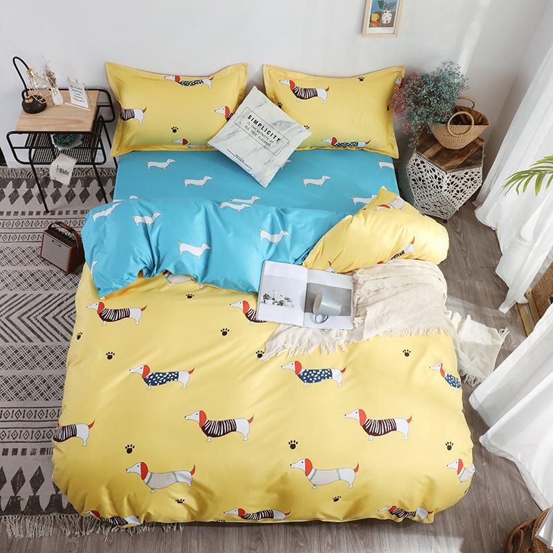 Dog Print Cartoon Bed Cover Set Kid Girl Boy Duvet Cover Adult Child Bed Sheets And Pillowcases Comforter Bedding Set 61070 Toddler Bedding Crib Bedding Sets From Asose 44 2 Dhgate Com