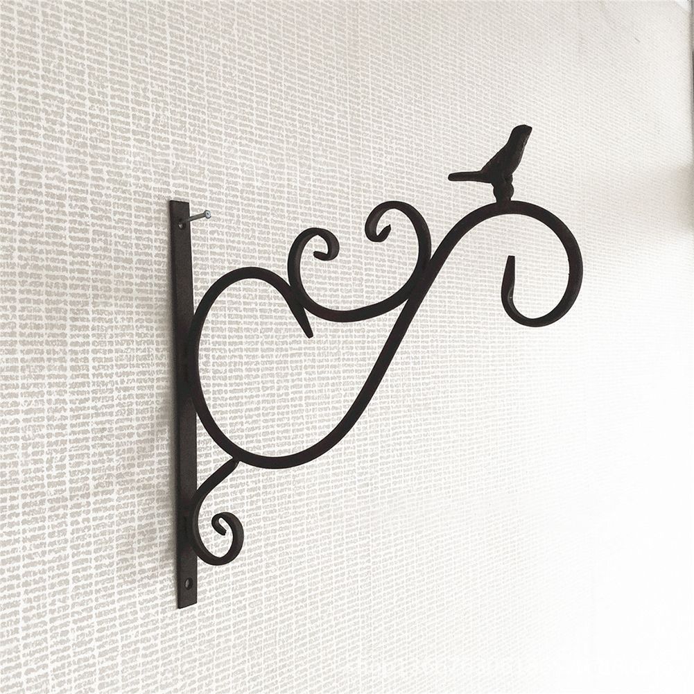 2020 Patio Garden Iron Art Wall Decor Outdoor Plant Bracket Hanger Easy Install From Jaffaga001 18 52 Dhgate Com