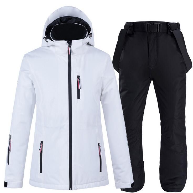 Women's Ski Jackets and Pants Set Windproof Waterproof Snowsuit