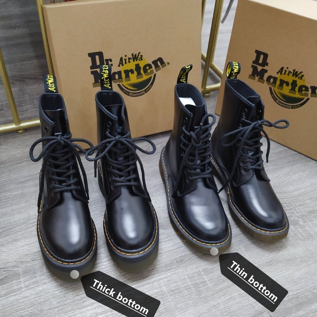 Compra Dr. Martens 2020 Nuevas Damas De Lujo Zapatos De Moda Martin Botas  De Cordones Falsos Cremallera Lateral De Cuero Importados Ocasional Gruesa  / Suela Delgada Barato | Entrega Rápida Y Calidad | Es.Dhgate