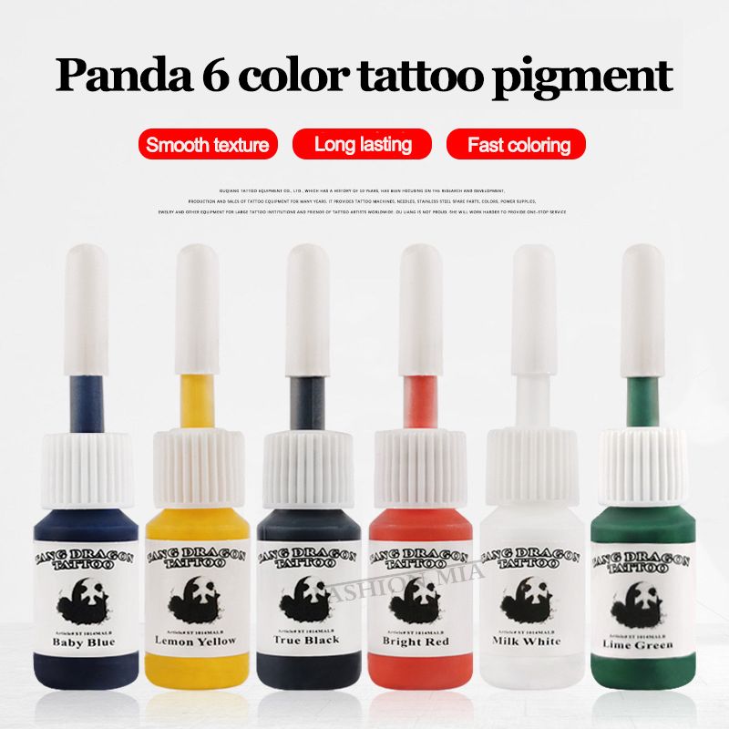 Tattoo Inks 6pcs 5ml Color Mixing Ink Semi Permanent Natural Plant Pigment Makeup Professional Tattoos For Body Art Paint Tattoo Inks 6pcs 5ml Color Mixing Ink Semi Permanent Natural Plant Pigment Makeup Professional Tattoos For Body Art Paint