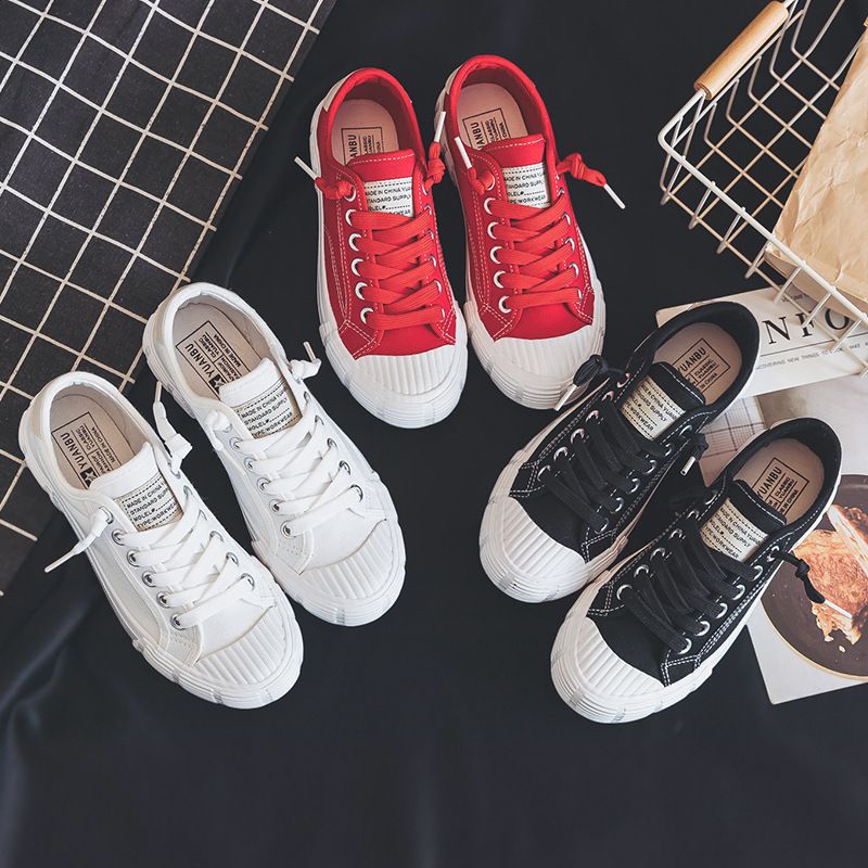 solid color sneakers