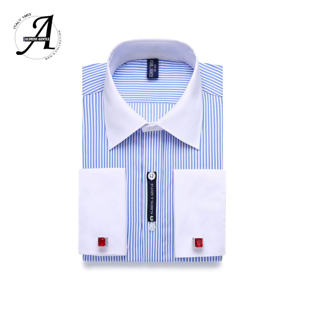 mens white dress shirt for cufflinks