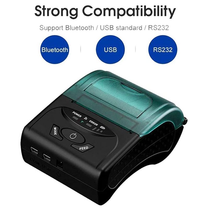Compra Impresoras De Impresoras Bluetooth, Mini Impresora Térmica De 58 Mm,  Impresora De Recibos Para PC Android Esc / Imprimir Comandos Establecidos  En El Enchufe De La UE Barato | Entrega Rápida
