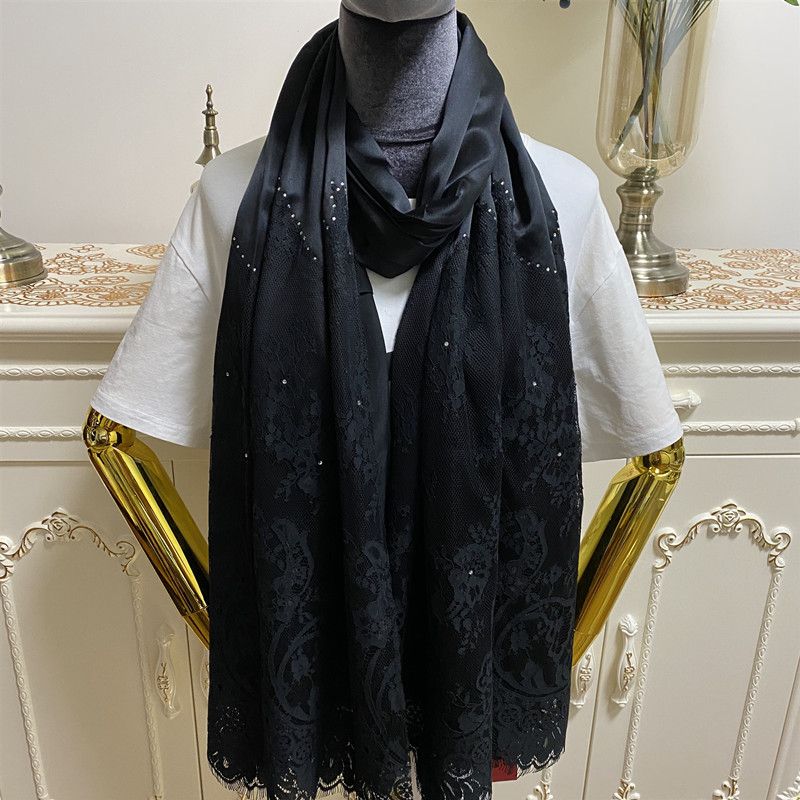 plain black scarf womens