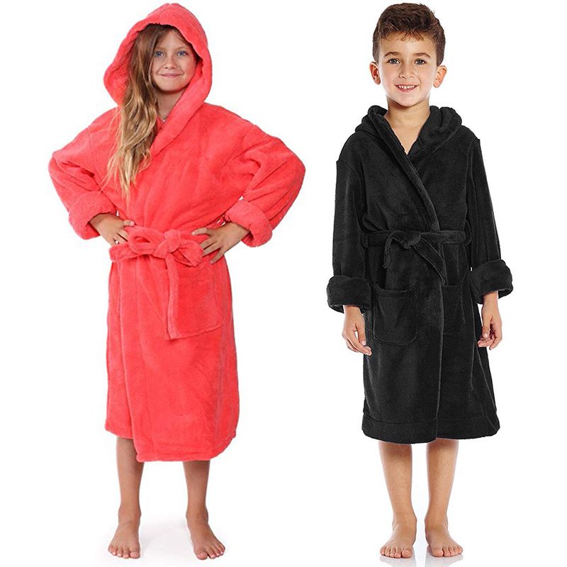 Unisex Toddler Towel Robe Hooded Pajama Sleepwear Infant Baby Flannel Bathrobes Unisex Toddler Towel Robe Hooded Pajama Sleepwear Infant Baby Flannel Bathrobes