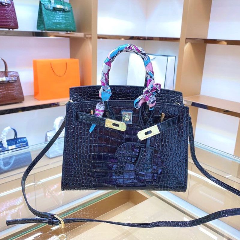 crocodile leather birkin bolsa