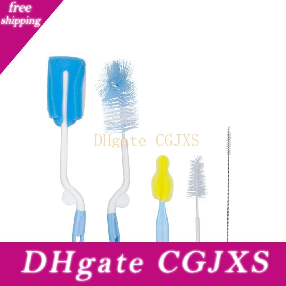 baby bottle and nipple brush