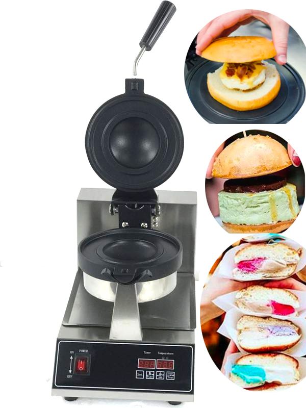 2020 Free ShippingDigital Donut Ice Cream Dessert Italy Gelato Panini Press Maker Commercial