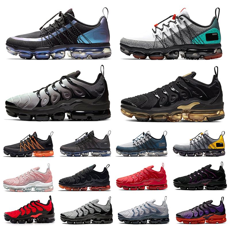 vapormax plus cinza e preto