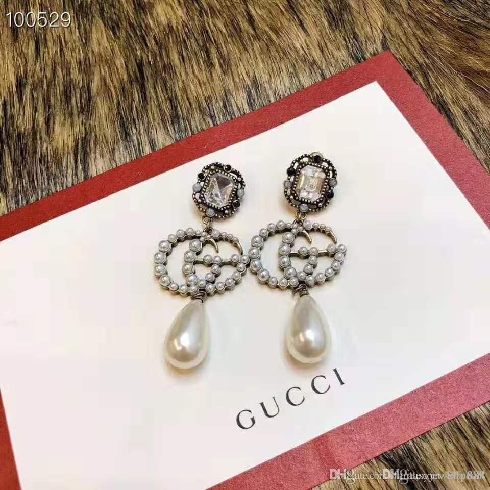 gucci earrings pearl drop