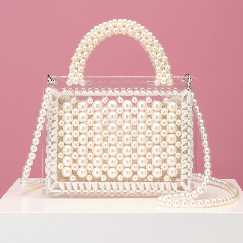 transparent pearl bag