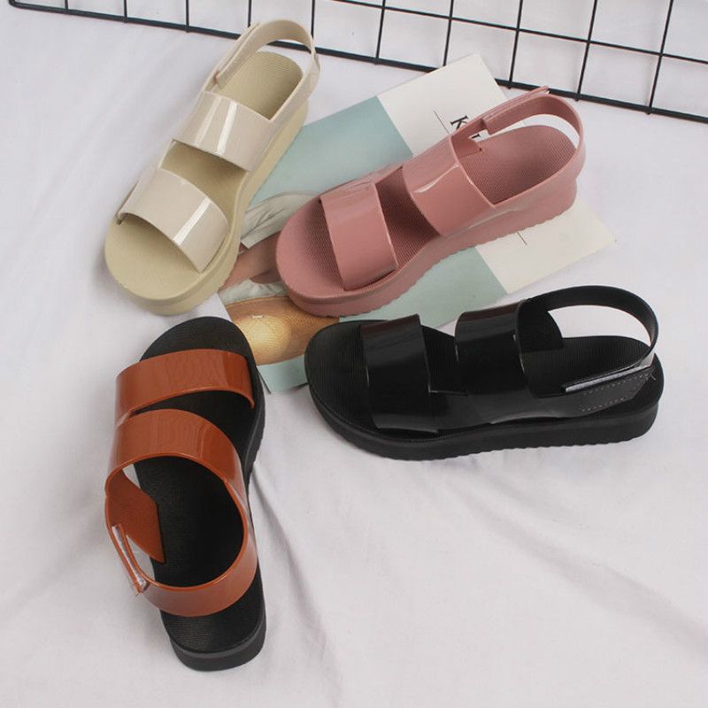 platform jelly shoes