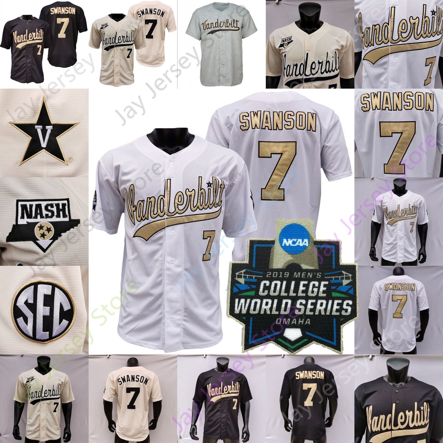 dansby swanson vanderbilt jersey