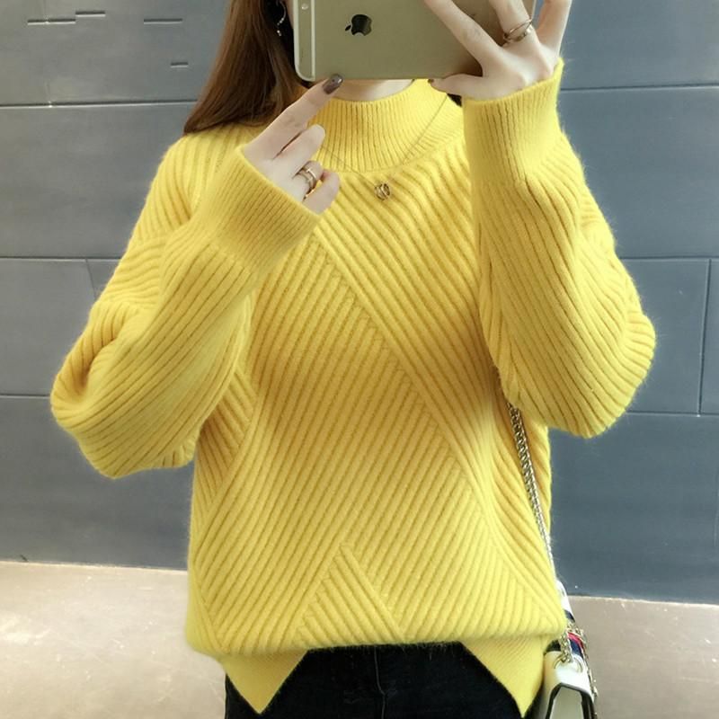 yellow sweater women