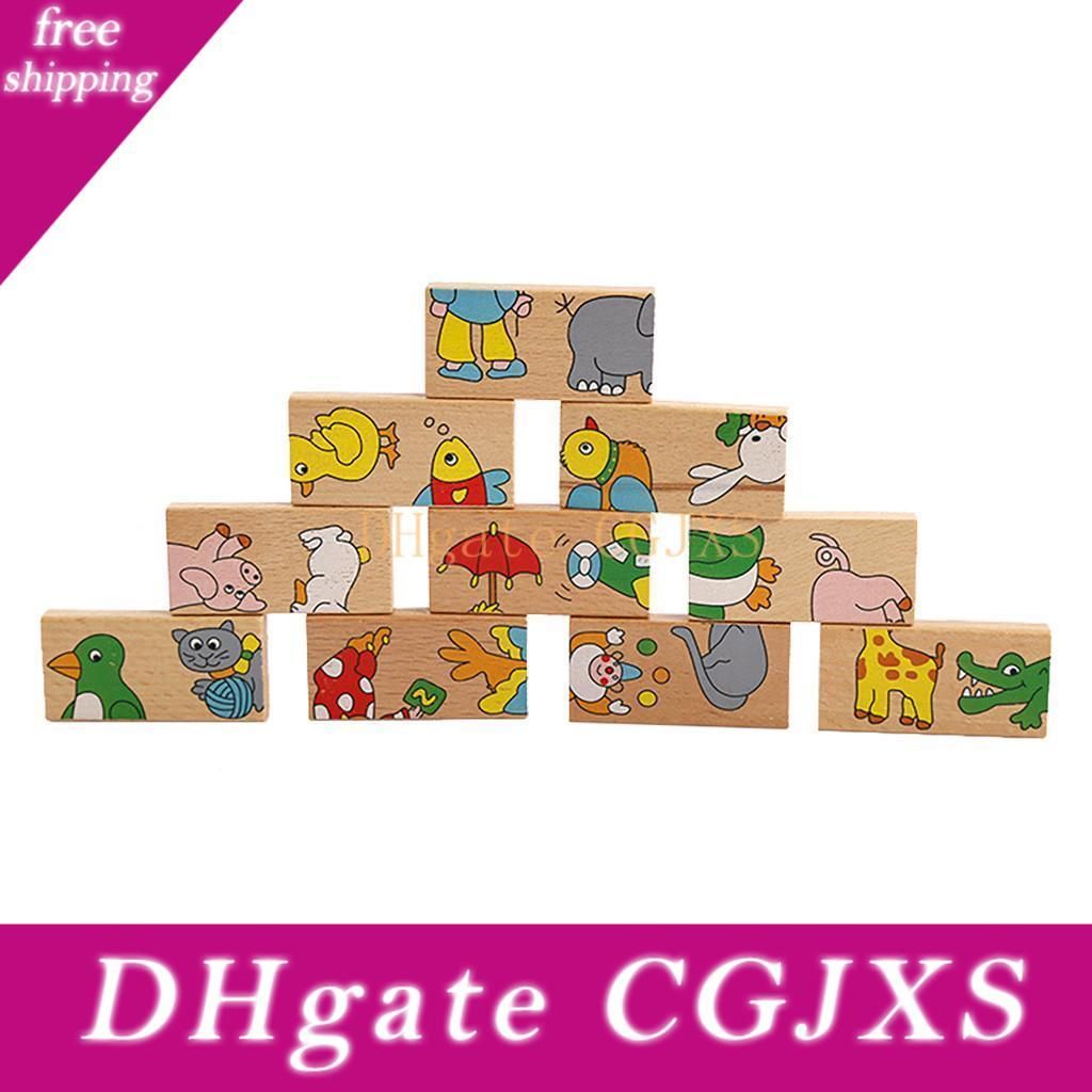 wooden animal dominoes