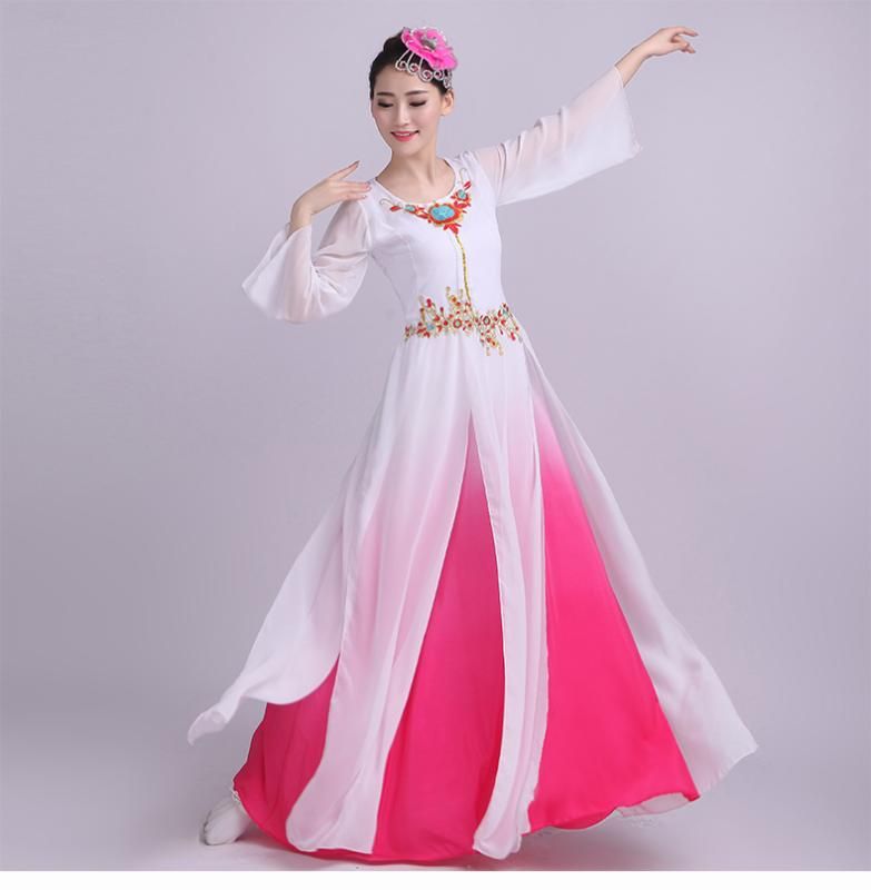 Nuevo traje de la danza clásica vestido falda grande coro coro cristiana adulta femenina falda