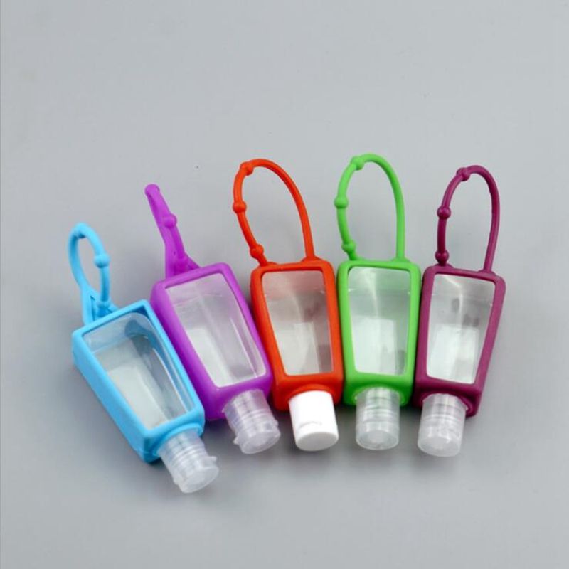 30ML Hand Sanitizer Bottle With Silicone Holder Clear Transparent ...