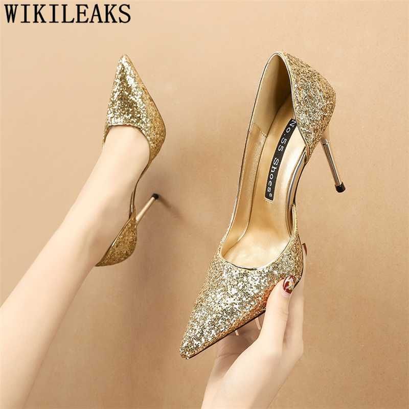 gold party shoes for ladies