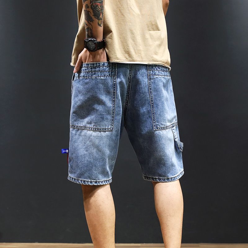 2020 2020 Mens Plus Size Loose Baggy Denim Shorts Men Half Jeans ...