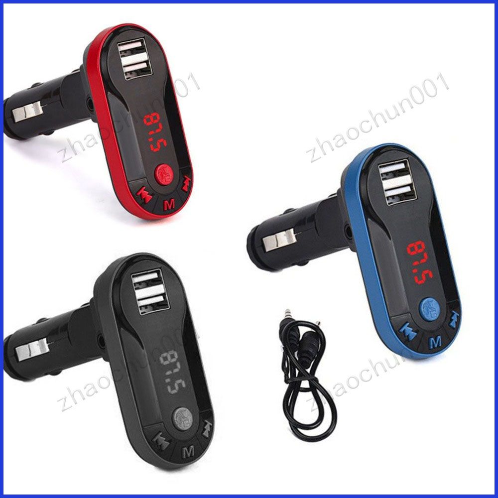 Bluetooth Wireless FM Transmitter MP3 Player Handsfree Auto Kit USB TF SD Remote