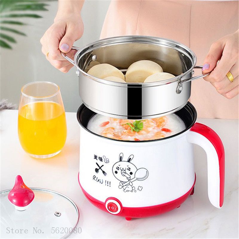 Mini Electric Rice Cooker Non-stick Cooking Machine 1.8l Single/Double  Layer