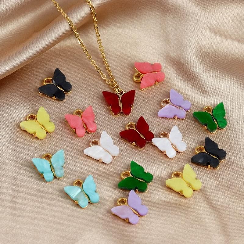 2020 Butterfly Pendants Charms DIY Making Jewelry ...