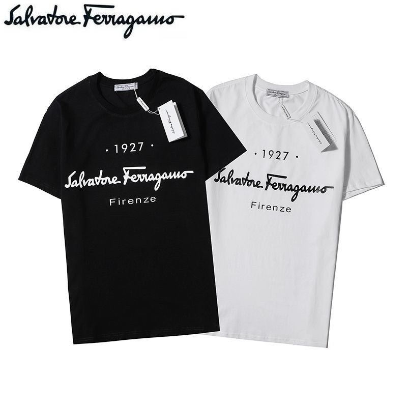 Ferragamo Shirt Men Designers Tee Tops 