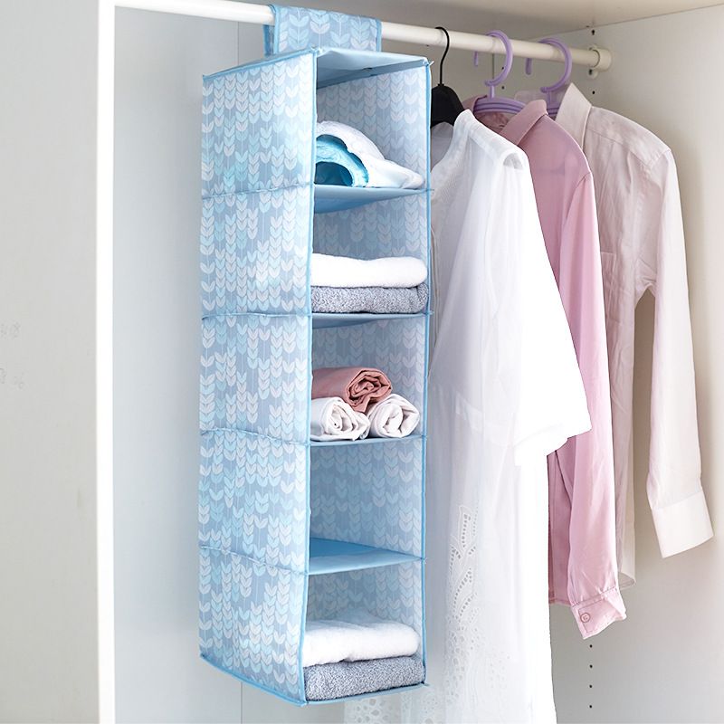 2020 Wholesale Oxford Cloth Wardrobe Clothing Storage Bag 5 Layers Scarf Hat Clothes Folding Hanging Bag Underwear Closet Organizer Dbc Dh0631 From Highqualit07 16 4 Dhgate Com
