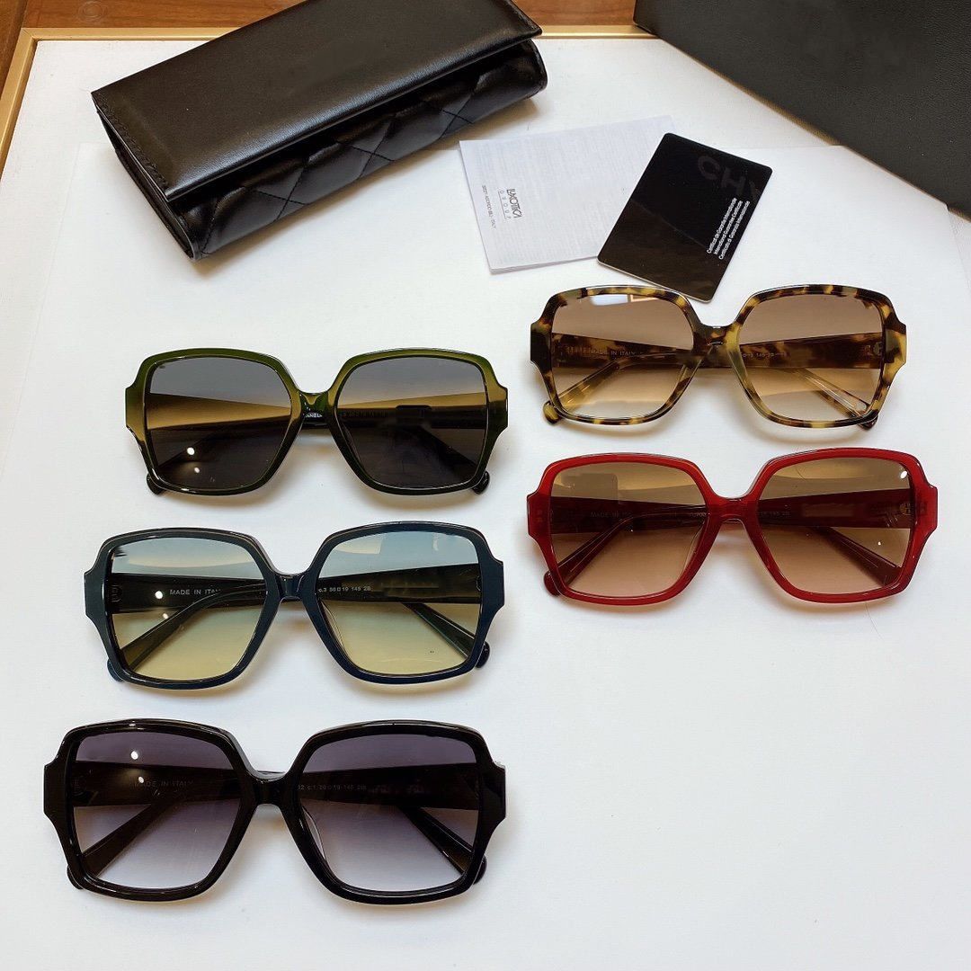 2020 New Women Fashion Designer Oversized Frame Sunglasses CH5412 Specially Designed Star