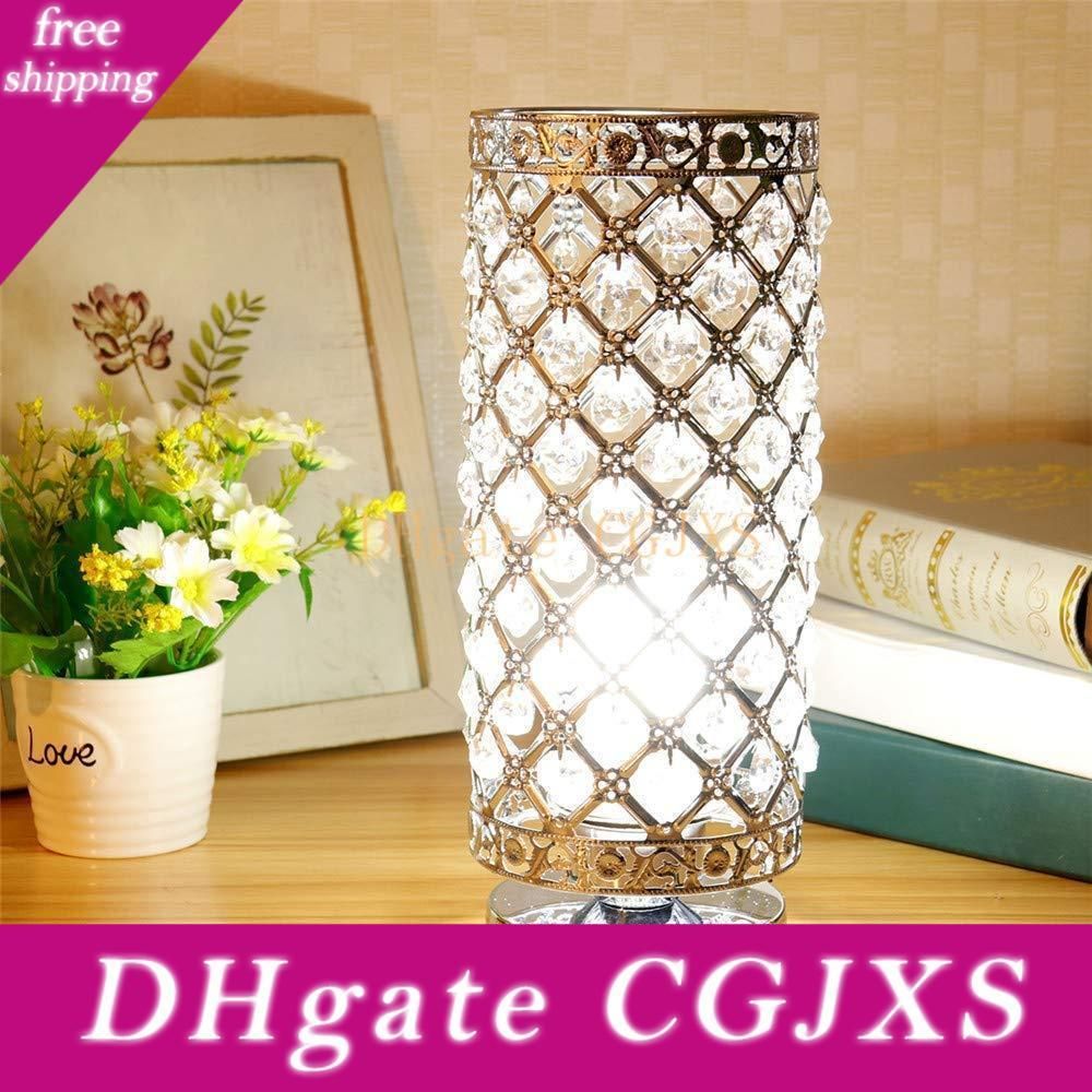 2020 Crystal Table Lamps Silver Bedside Nightstand Lamp Desk Lamp Sliver Gold Shade For Living Room Bedroom Decorative Dining Room Kitchen From Bnmjhg 59 27 Dhgate Com