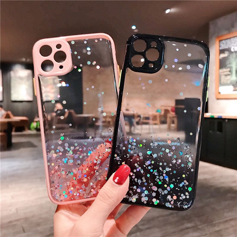 Compre Bling Glitter Silicone Suave Capa Para IPhone 7 7S IPhone 8 Plus X  10 7plus 8plus Cell Phone Tampa Traseira Barato | Entrega Rápida E  Qualidade | Pt.Dhgate