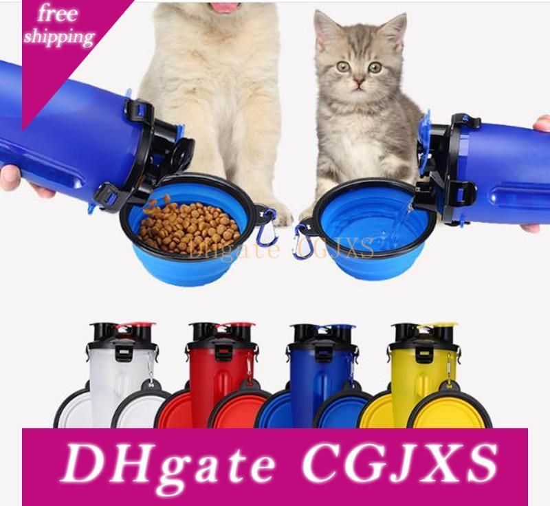 dog food container with bowls