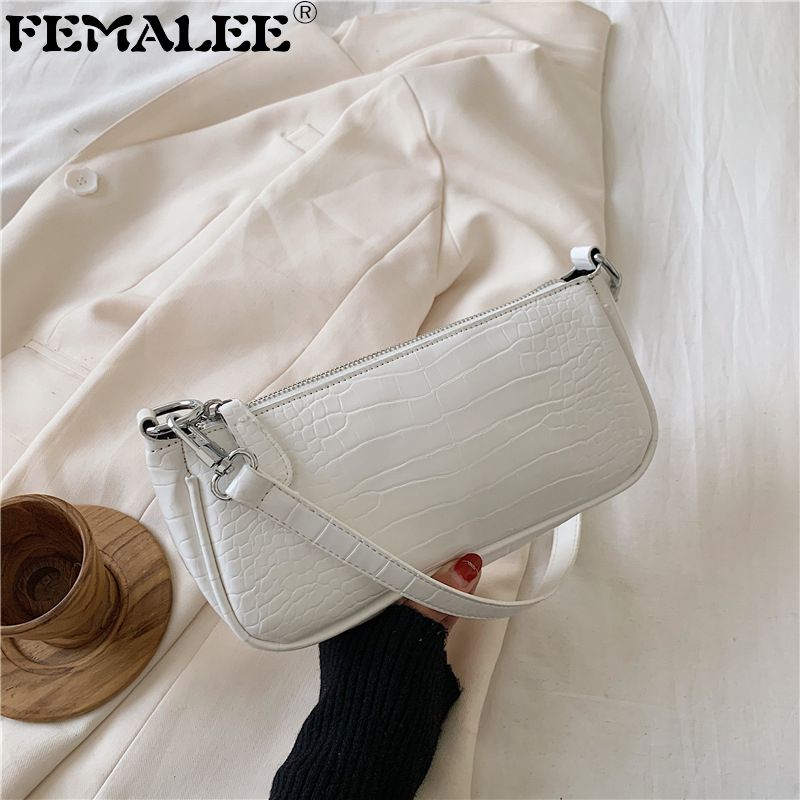 croc print crossbody bolsa