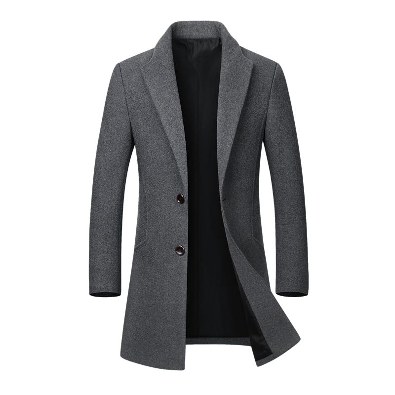 mens peacoat stand collar
