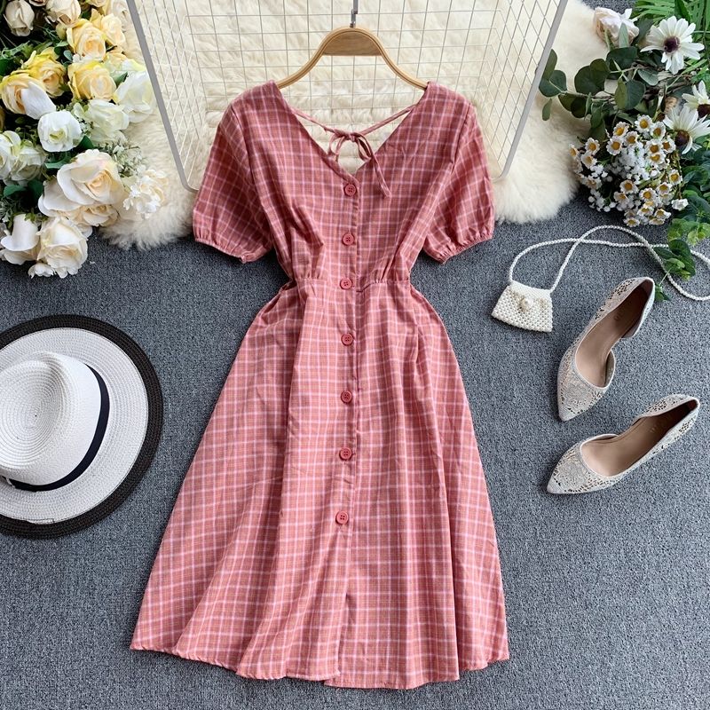 short sleeve summer dresses midi