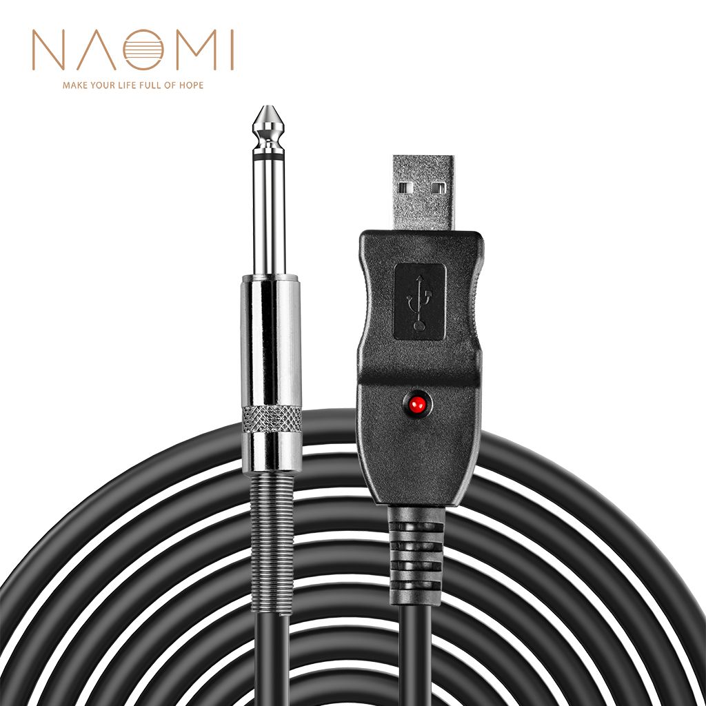 Compra USB NAOMI Guitarra Para PC Cable De Grabación De Plomo 6.5mm  Adaptador Convertidor De Interfaz De Conexión Barato | Entrega Rápida Y  Calidad | Es.Dhgate
