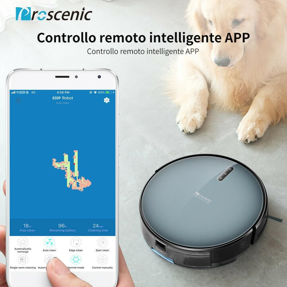 Compra Proscenic 830P Alexa Robot Aspirapolvere Lavapavimenti Peli Degli  Animali Mocio Barato | Entrega Rápida Y Calidad | Es.Dhgate