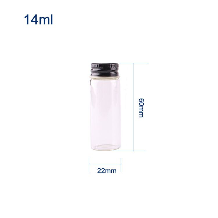 14ML Black Aluminum Cap