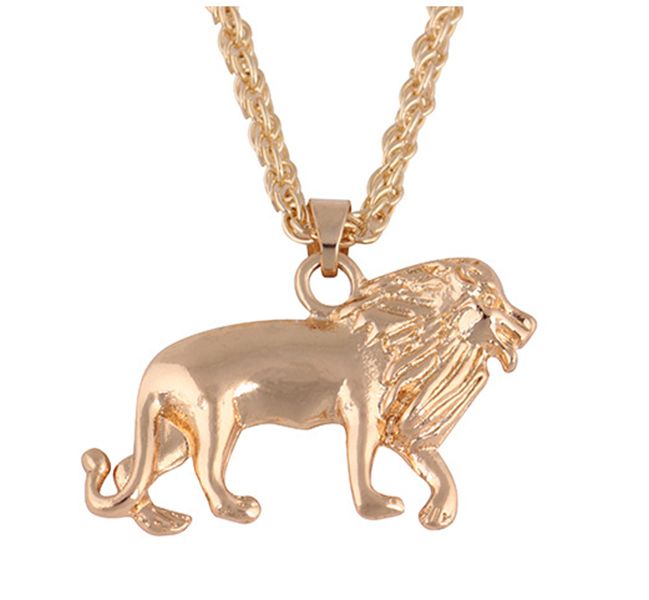 Wholesale Lion Head Necklace For Women Pendant Animal Necklace Africa