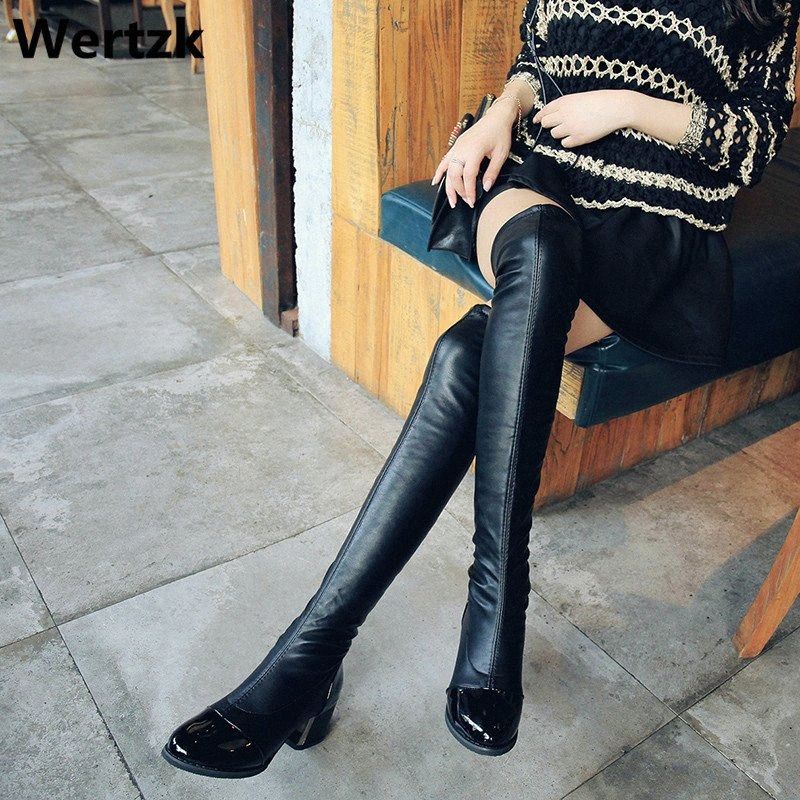 thigh high skinny boots