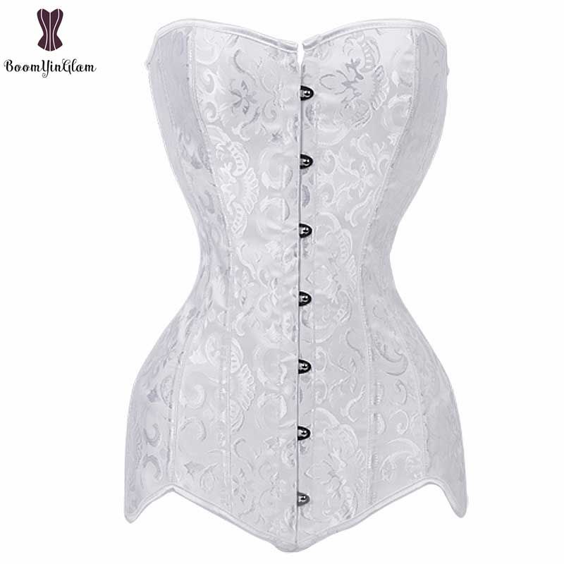 & Corsets Drop Corset Long Torso Black White Korset Overbust Slimming Floral Bustier Women Plus Gorset, Style Best Quality And Cheapest Price | DHgate.Com