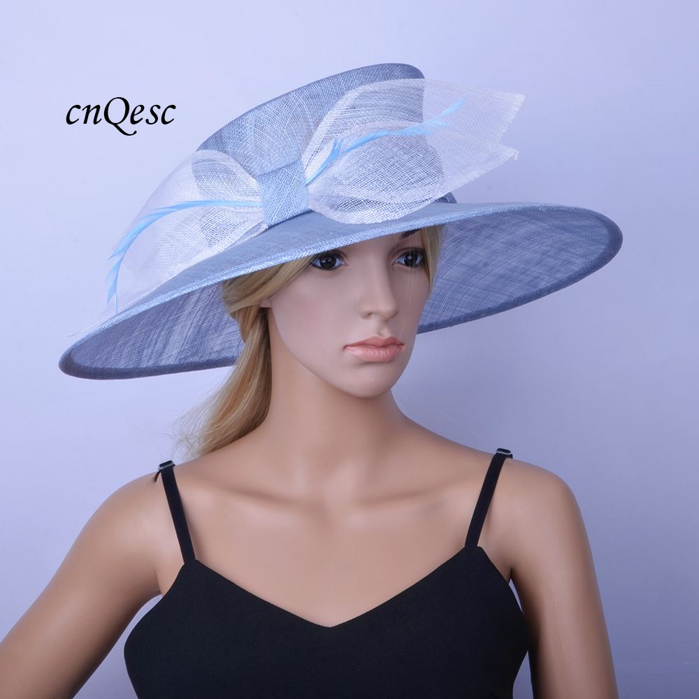 Wide Brim Hat Sinamay Church Hat 