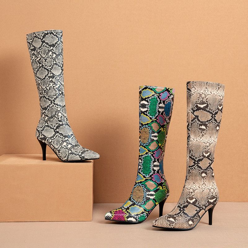 green stiletto boots