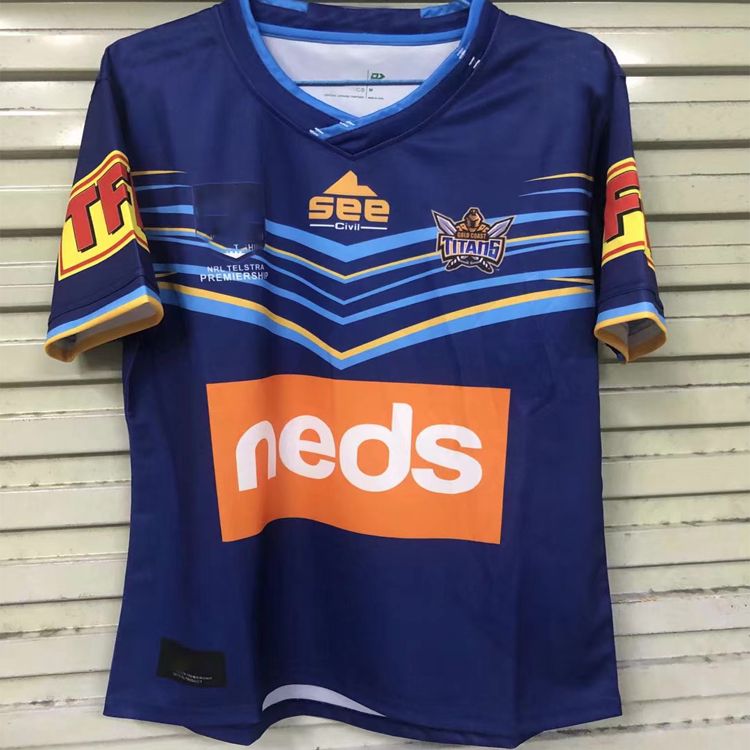 2021 GOLD COAST TITANS Rugby Jersey New 2020 Home Australia Rugby