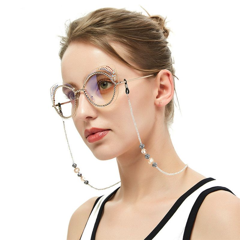 Compra / Retro Negro Lentes Cuerda Cuelgan Piedras Lentes Cuerda Correa  Mujeres Reading Gafas De Sol Cadenas Antideslizante Gafas Accesorios Barato  | Entrega Rápida Y Calidad | Es.Dhgate