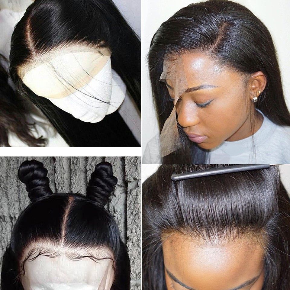 Bella Hair Straight Indian Full Lace Wig Human Hair 100 detail view 3