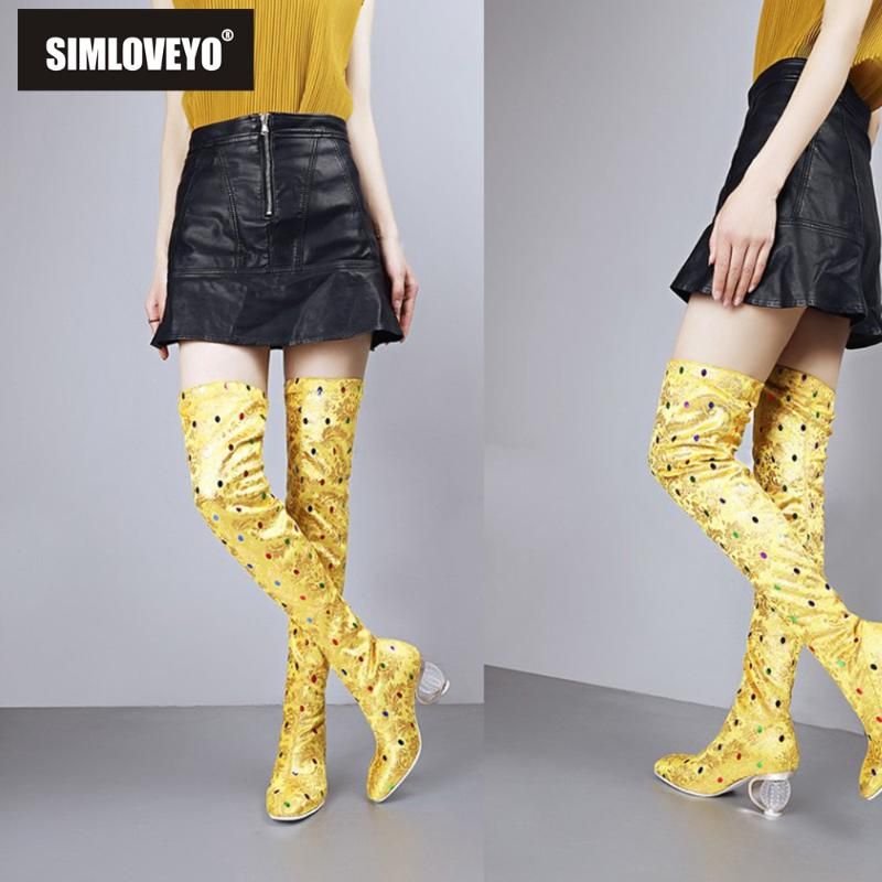 colorful over the knee boots