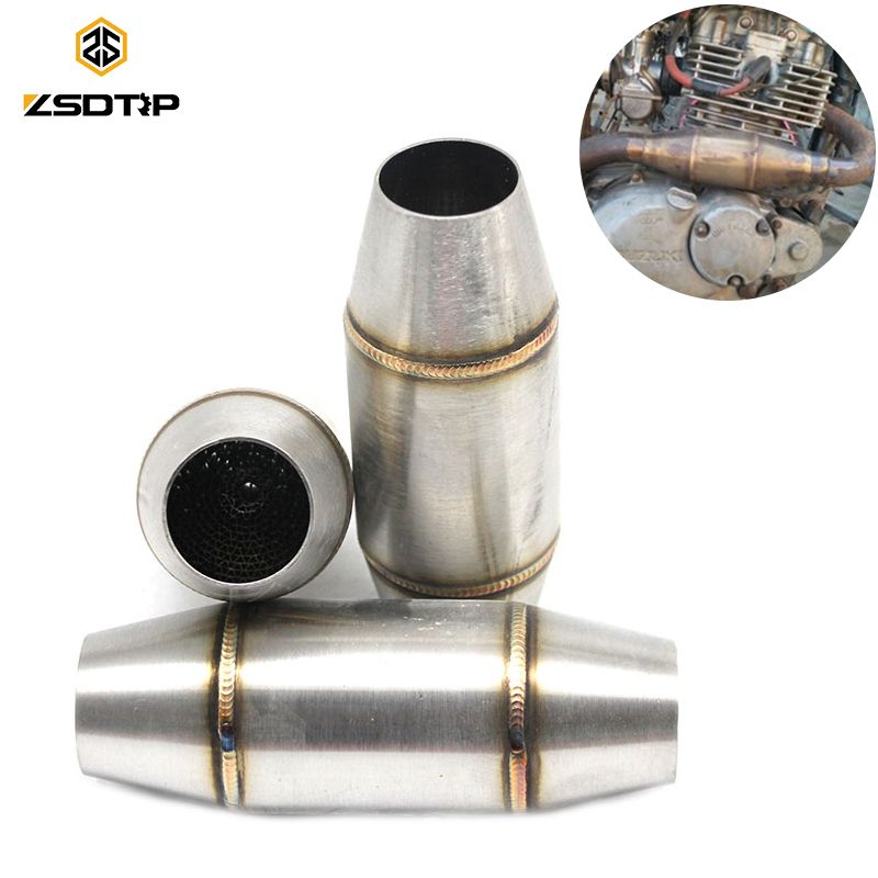 Senyar Exhaust Muffler Pipe,Universal 38-51mm Stainless Steel Modified Slip-on Fit for Motorcycle Dirt Bike