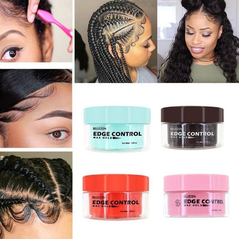 80ml Edge Control Pomades Refreshing Hair Oil Long Lasting Capelli Temples Styling Cream Anti